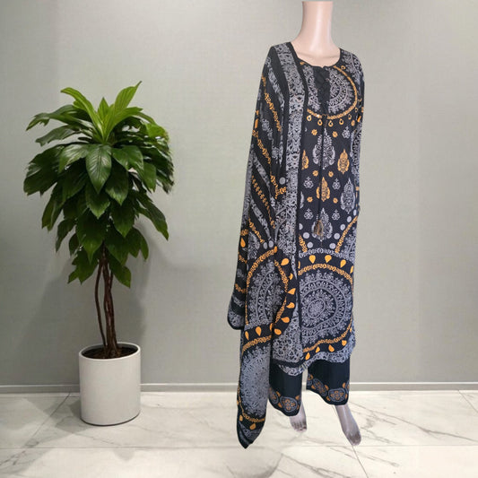 Cotton Ajrakh Full Suit