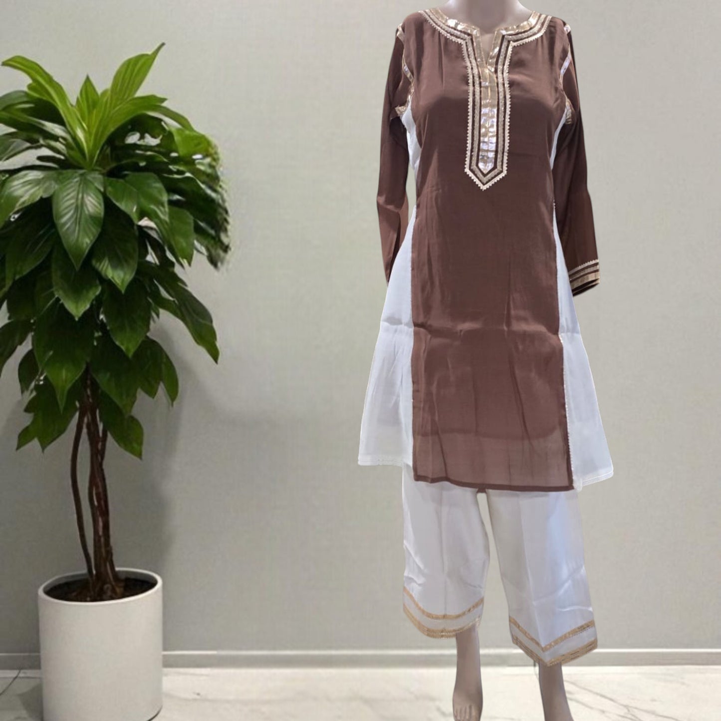 Pure Mul Chanderi Co-ord Set
