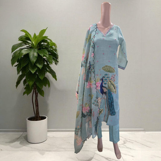 Tissue Linen Full Suit