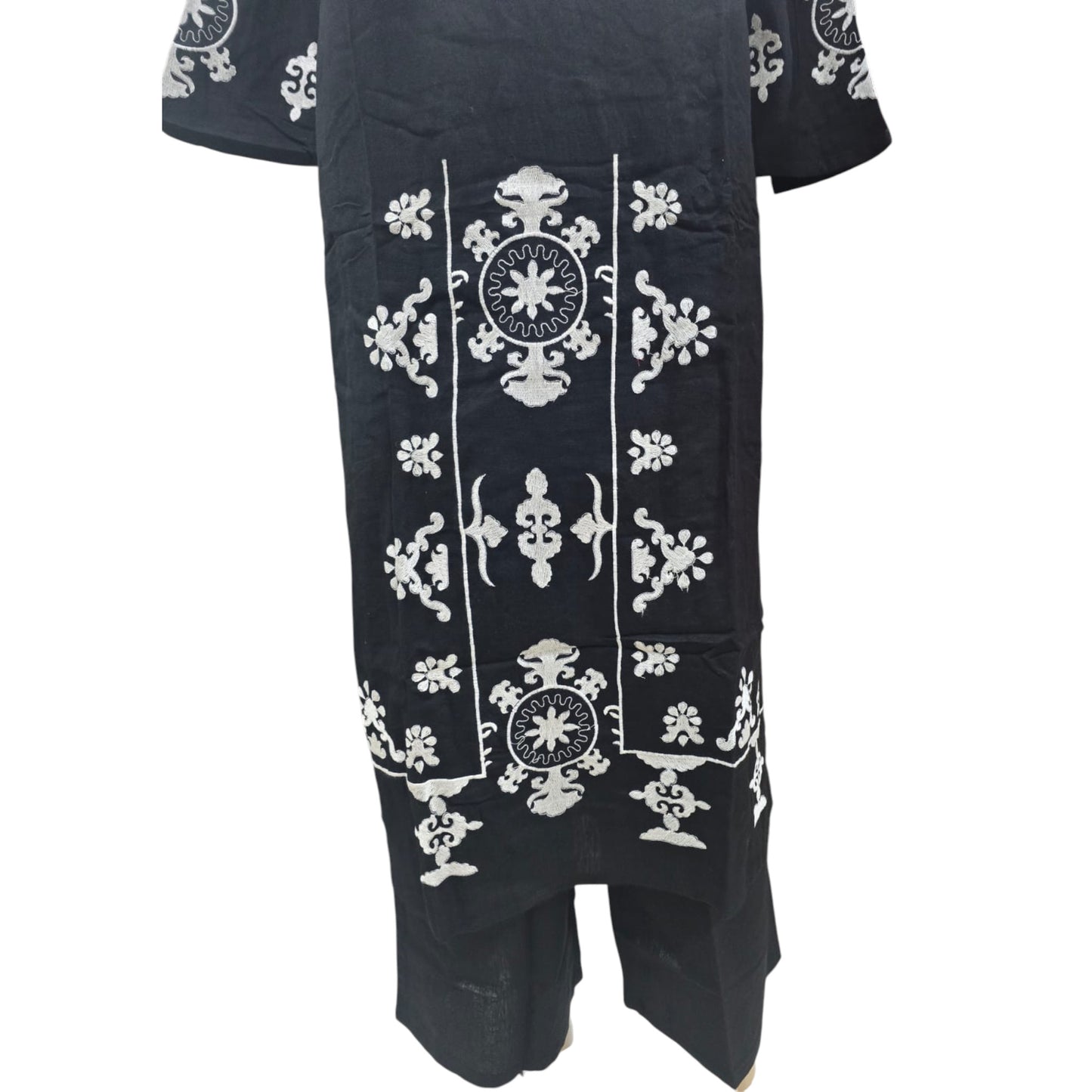 Black Cotton Kurti With Pant