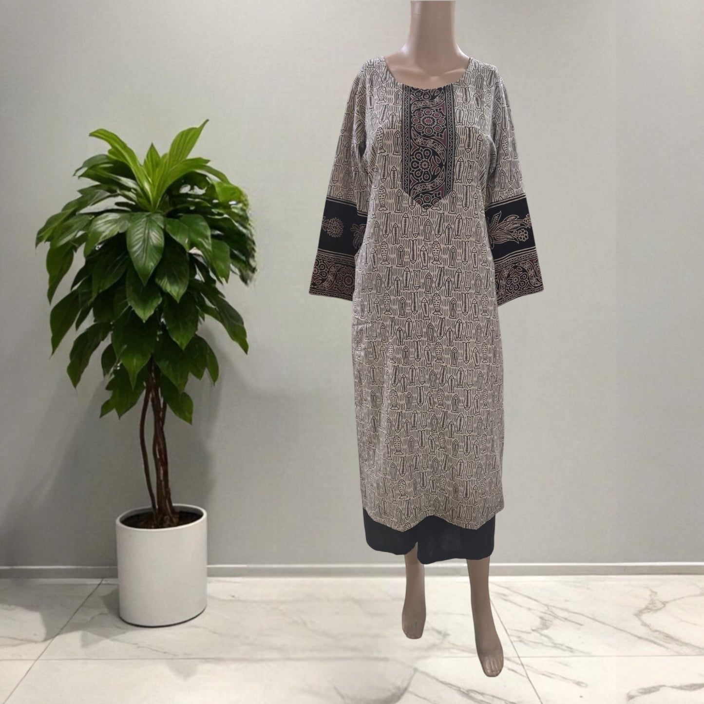 Ajrakh Cotton Kurti