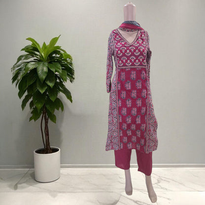 Cotton Ajrakh Full Suit