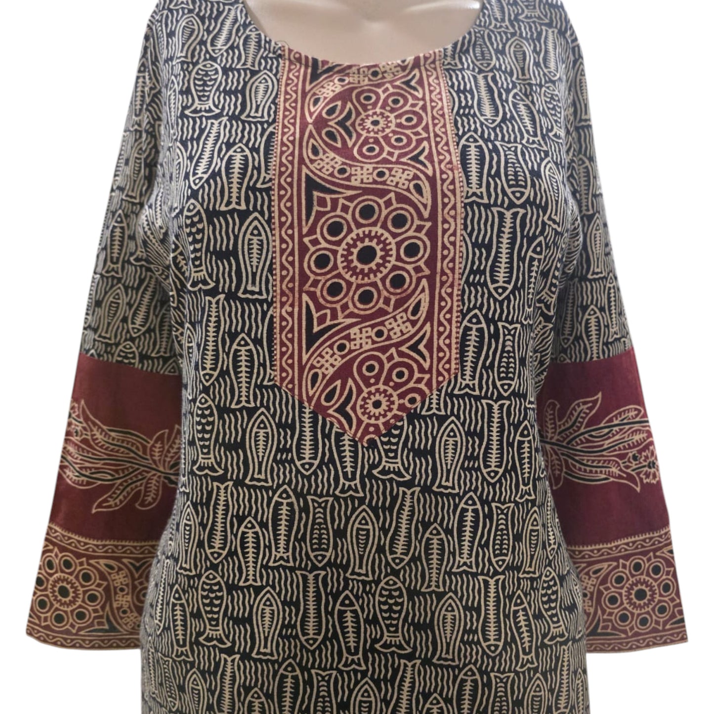 Ajrakh Cotton Kurti