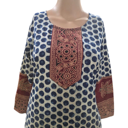 Ajrakh Cotton Kurti