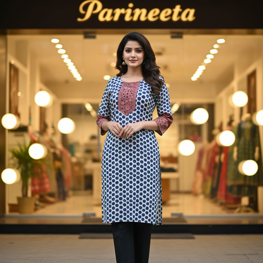Ajrakh Cotton Kurti