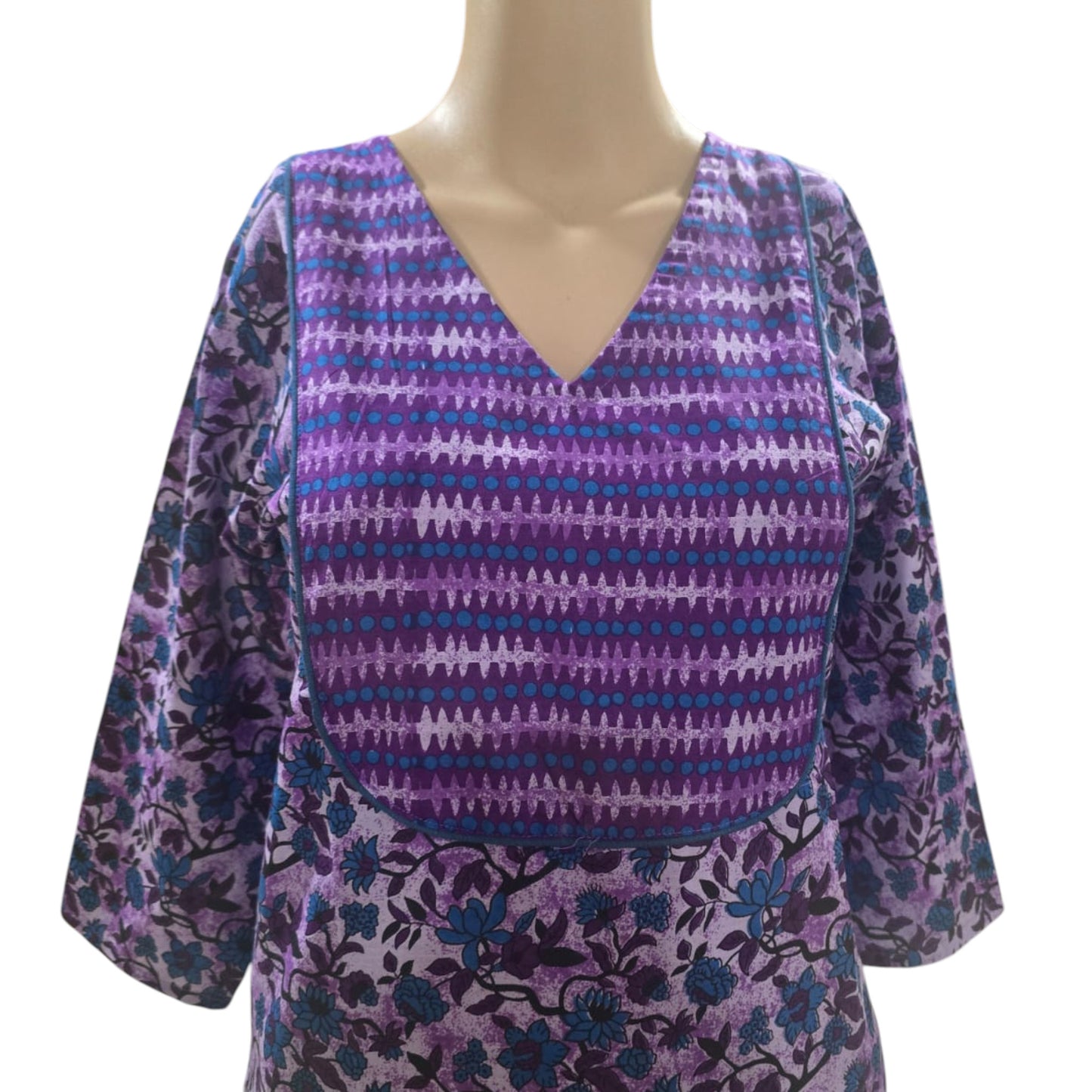 Purple Cotton Kurti