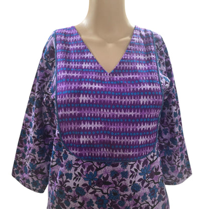 Purple Cotton Kurti