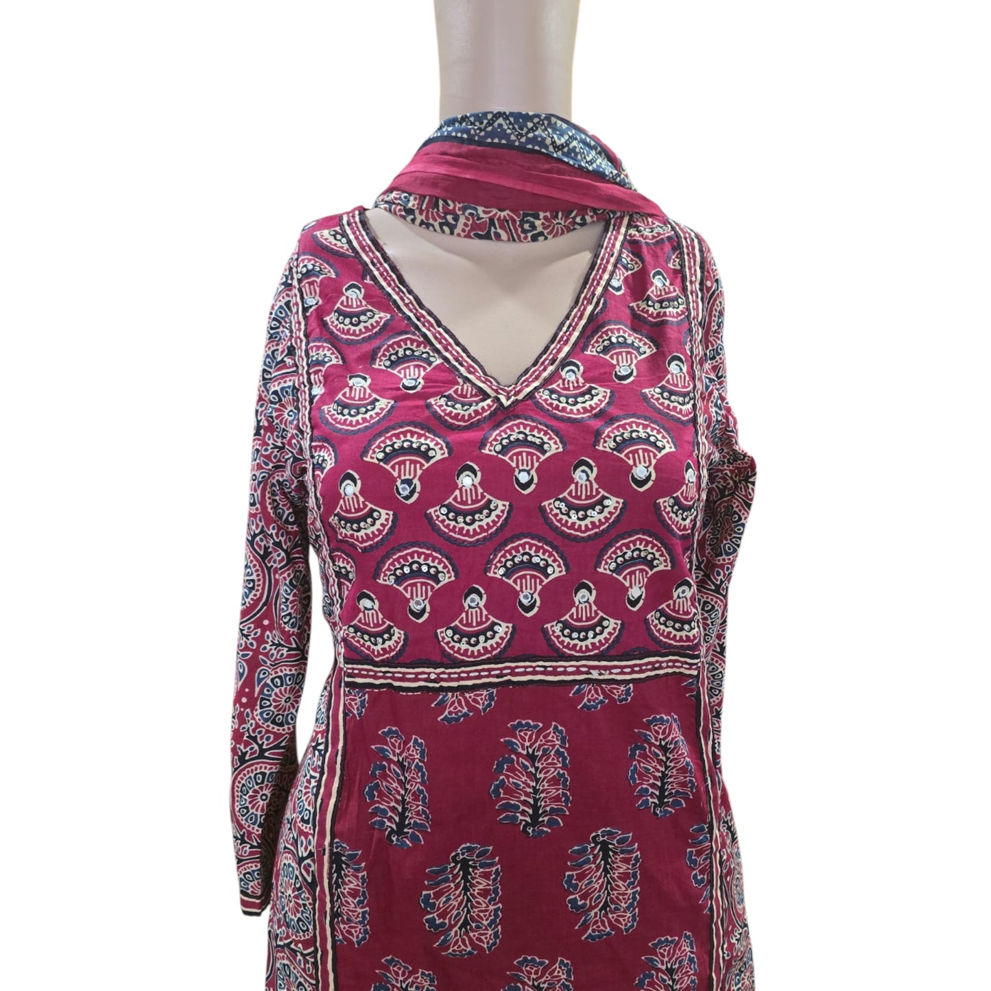Cotton Ajrakh Full Suit
