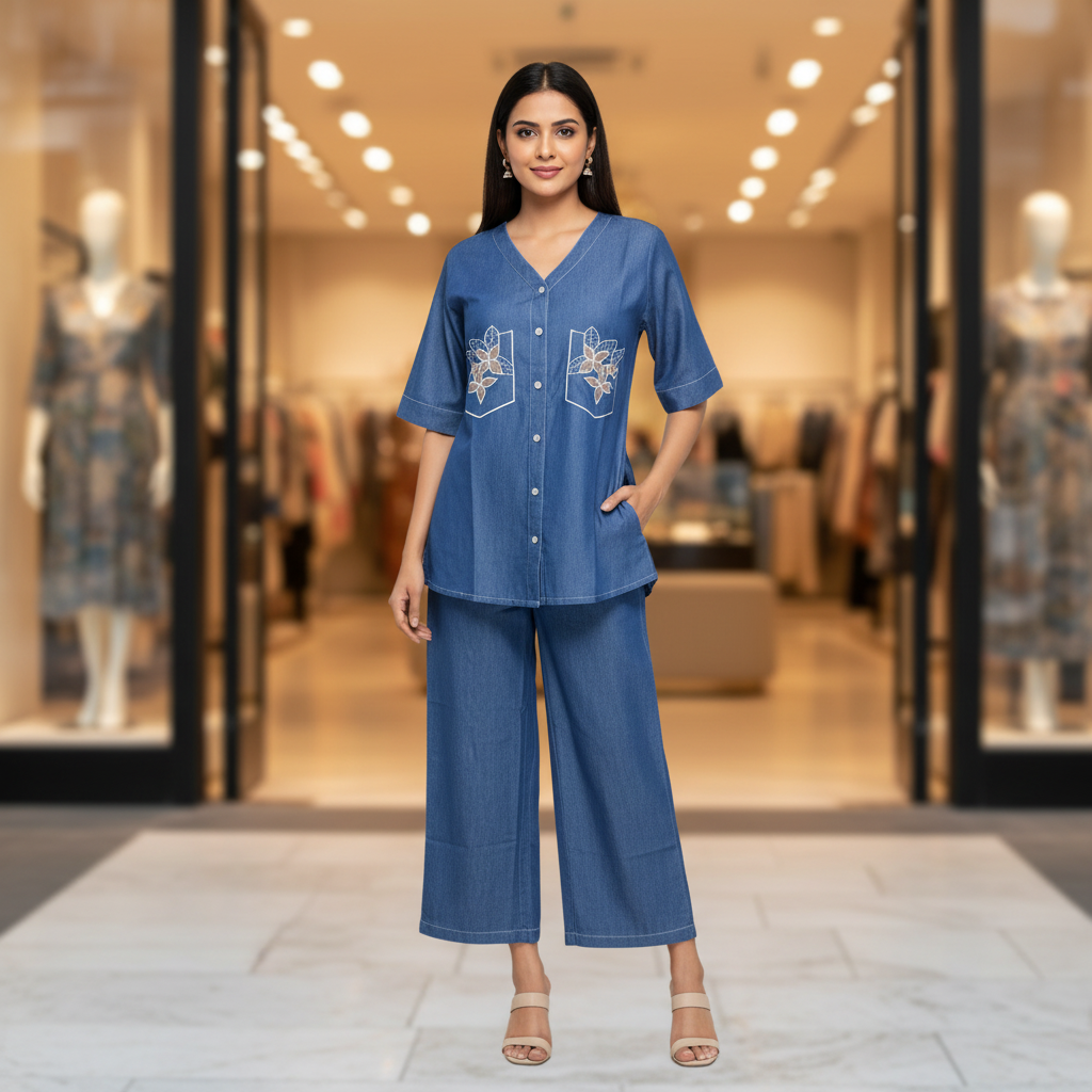Denim Co-ord Set
