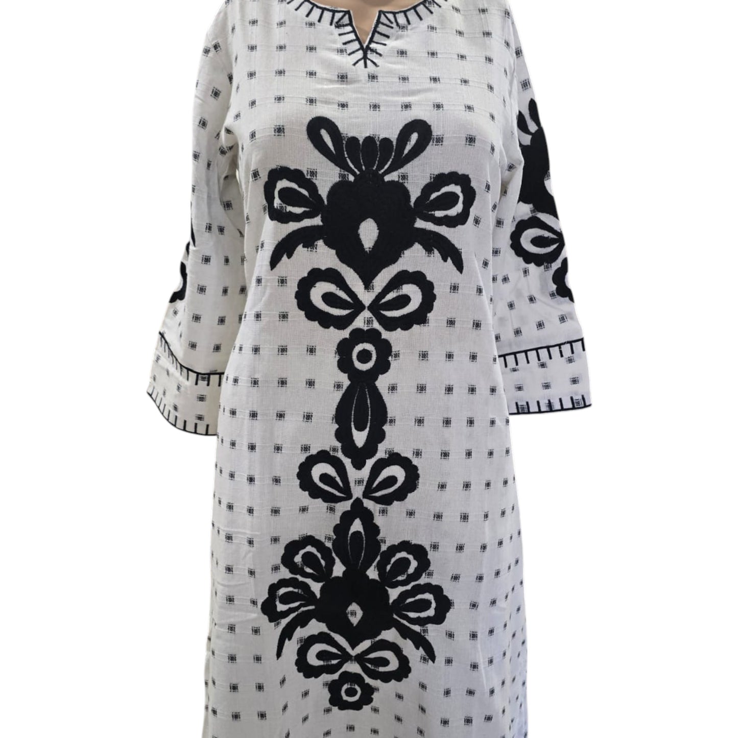 Yarn Dyed Cotton Kurti With Pant