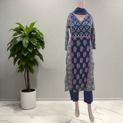 Cotton Ajrakh Full Suit