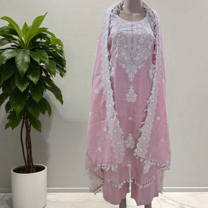 Kota Doriya Chikankari Full Suit